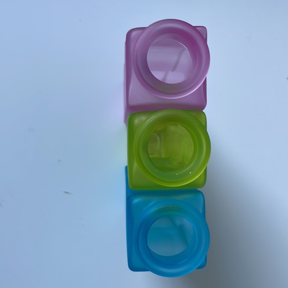 Pink, blue and green 2000, y2k vases. Glass - Picture 5 of 7